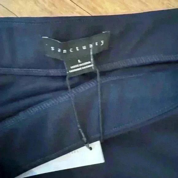 SANCTUARY Faux Wrap Mini Skirt ~ Large ~Navy ~ NWT! - Picture 4 of 4